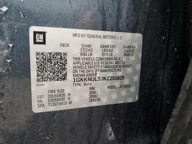 1GKKNULS3KZ255825 GMC Acadia Slt-1
