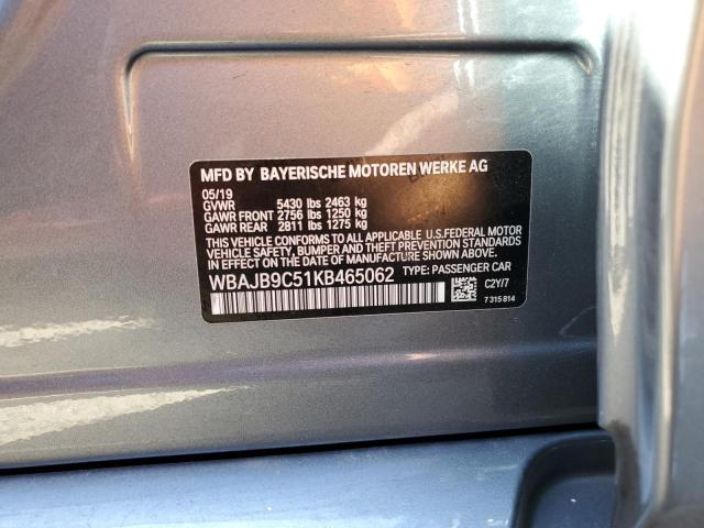 WBAJB9C51KB465062 BMW M550xi