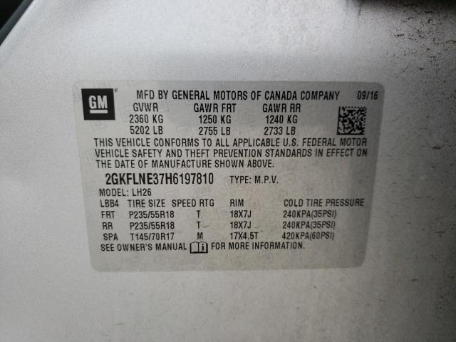 2GKFLNE37H6197810 GMC Terrain Sle