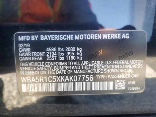 WBA5R1C5XKAK07756 BMW 330I