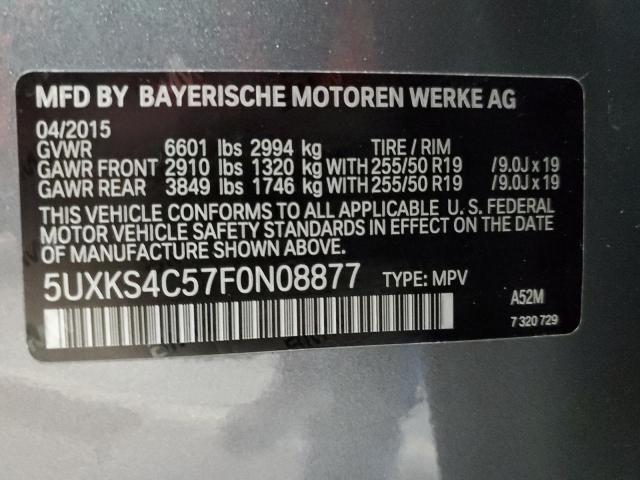 5UXKS4C57F0N08877 BMW X5 Xdrive35d