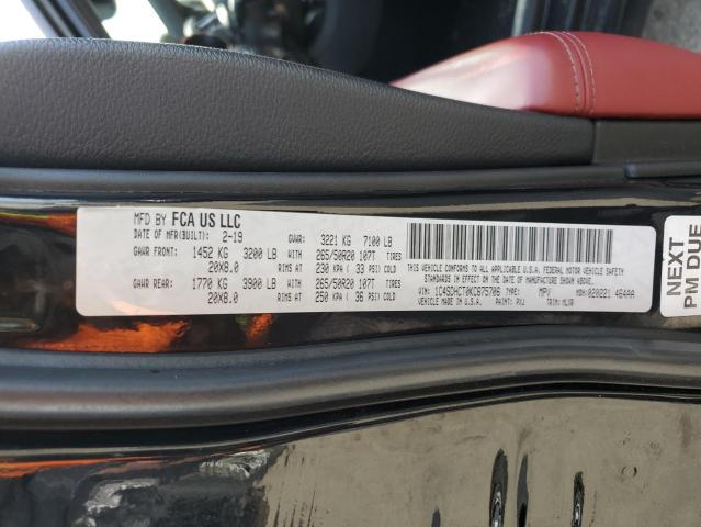 1C4SDHCT0KC675706 Dodge Durango R/t