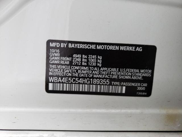 WBA4E5C54HG189355 BMW 440xi Gran Coupe