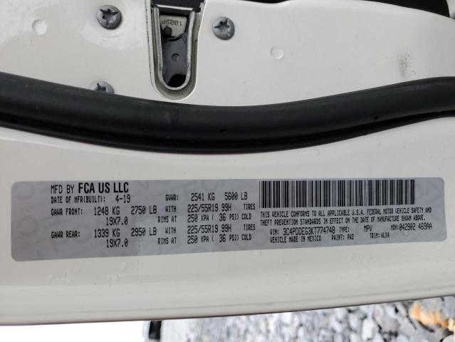 3C4PDDEG3KT774748 Dodge JOURNEY GT