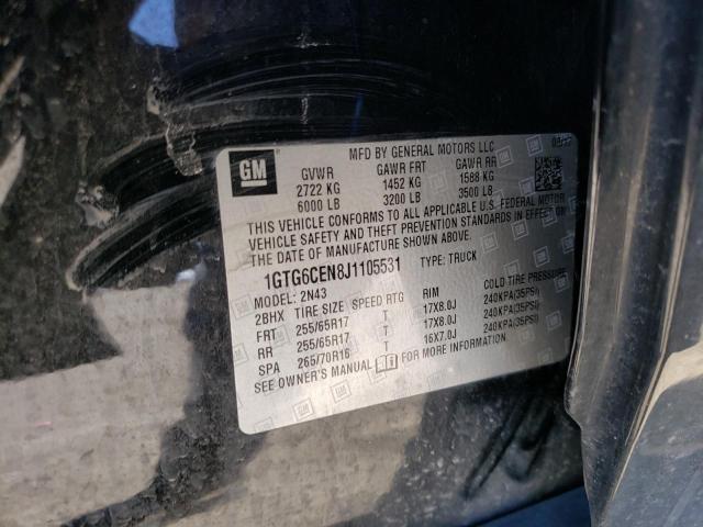 1GTG6CEN8J1105531 GMC CANYON SLE