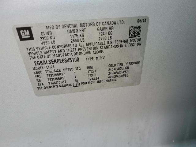 2GKALSEK0E6345100 GMC Terrain Slt