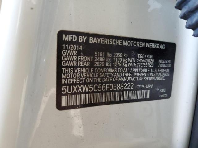 5UXXW5C56F0E88222 BMW X4 Xdrive35i
