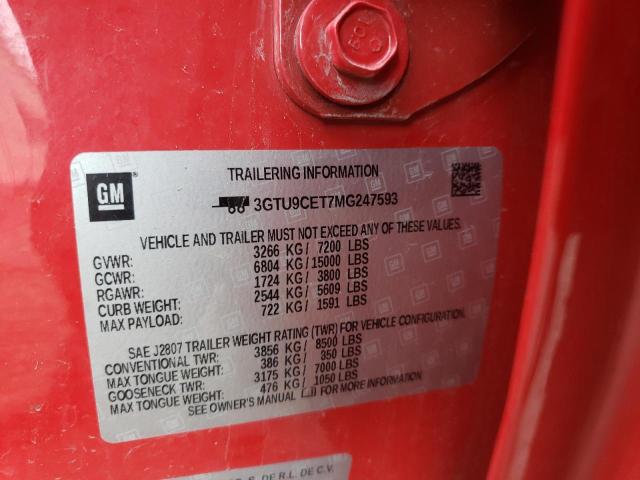 3GTU9CET7MG247593 GMC Sierra K1500 Elevation