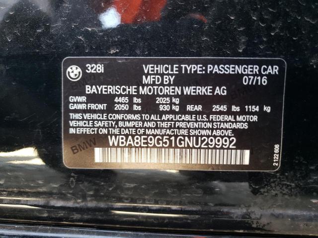 WBA8E9G51GNU29992 BMW 328 I Sulev