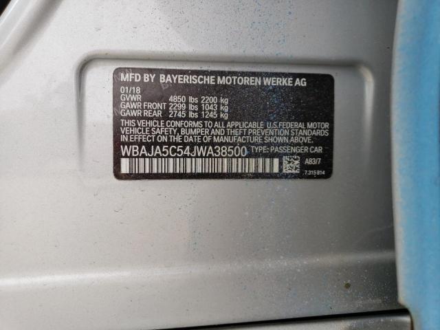WBAJA5C54JWA38500 BMW 530 I