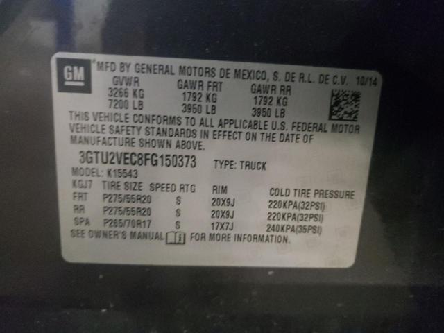 3GTU2VEC8FG150373 GMC Sierra K1500 Slt