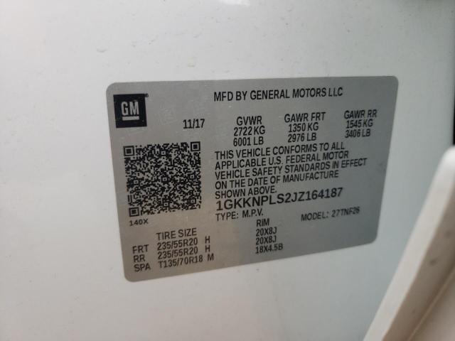 1GKKNPLS2JZ164187 GMC Acadia Denali