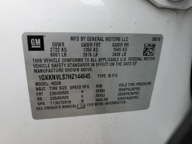 1GKKNVLS7HZ144645 GMC Acadia All Terrain