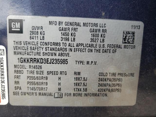 1GKKRRKD3EJ235985 GMC Acadia Slt-1