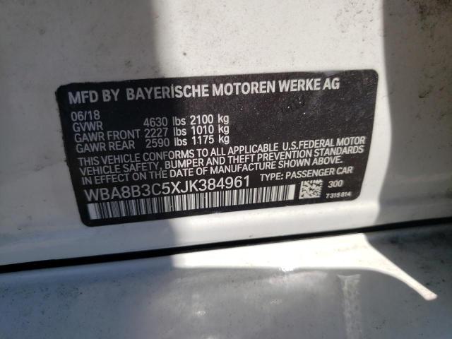 WBA8B3C5XJK384961 BMW 340 I