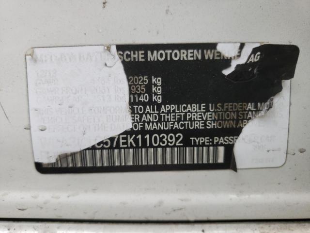 WBA3C1C57EK110392 BMW 328 I Sulev