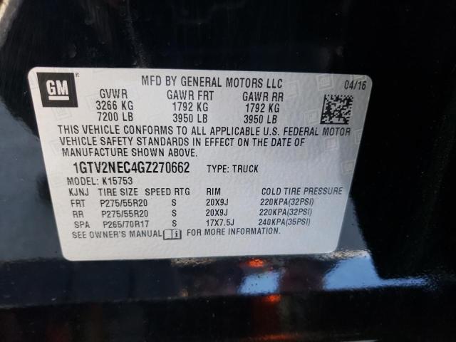 1GTV2NEC4GZ270662 GMC Sierra K1500 Slt