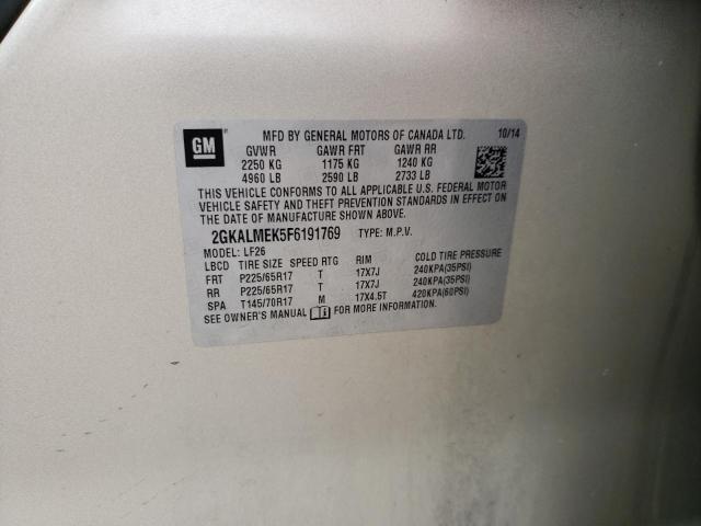 2GKALMEK5F6191769 GMC Terrain Sle