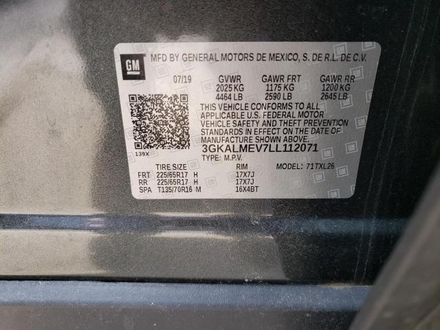 3GKALMEV7LL112071 GMC Terrain Sle