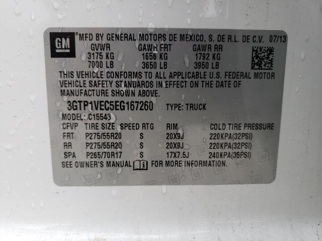 3GTP1VEC5EG167260 GMC Sierra C1500 Slt
