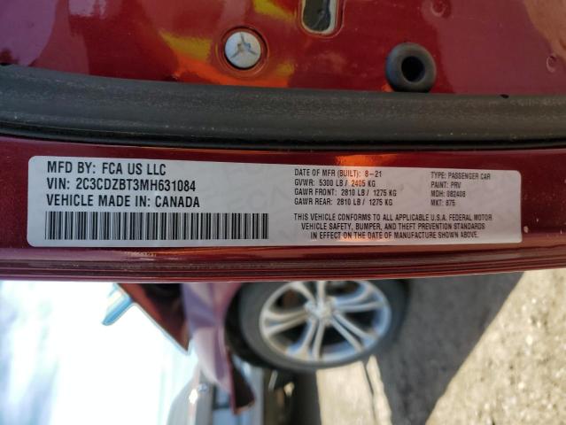2C3CDZBT3MH631084 Dodge Challenger R/t