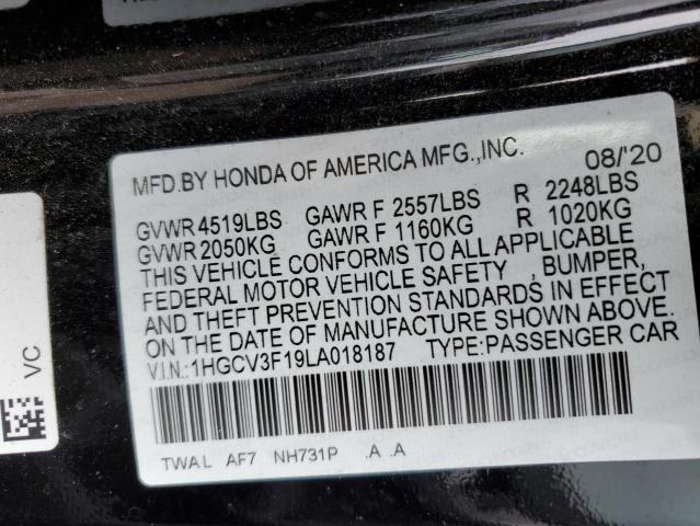 1HGCV3F19LA018187 Honda ACCORD HYBRID