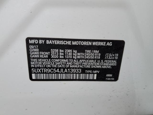 5UXTR9C54JLA13933 BMW X3 Xdrive30i