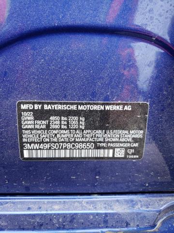 3MW49FS07P8C98650 BMW M340I