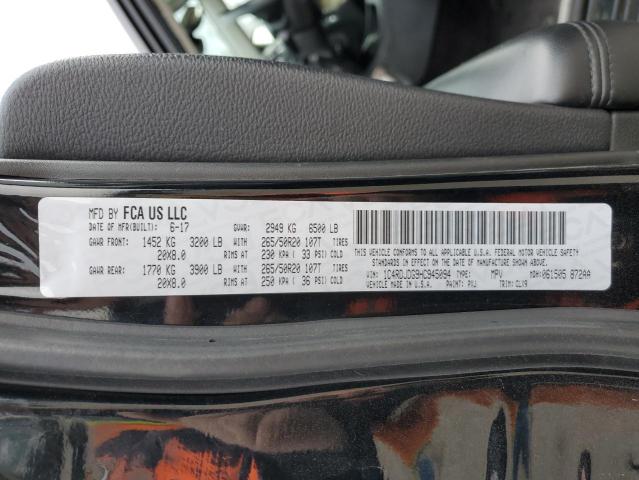 1C4RDJDG9HC945094 Dodge DURANGO GT