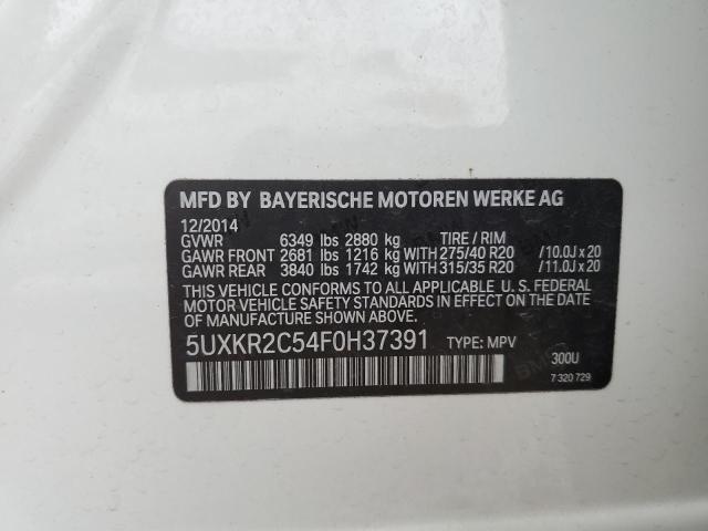 5UXKR2C54F0H37391 BMW X5 Sdrive35i