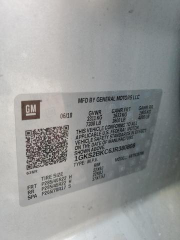 1GKS2BKC6JR380808 GMC YUKON SLT