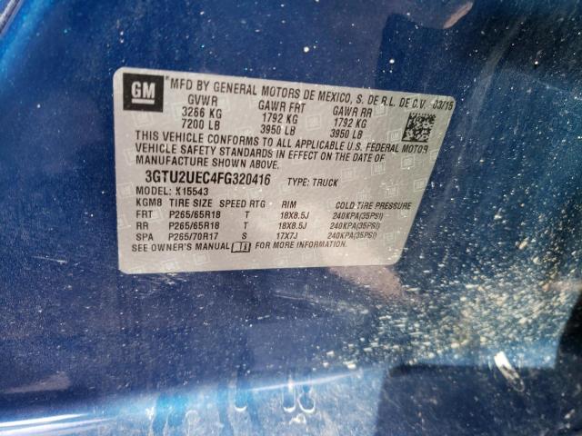 3GTU2UEC4FG320416 GMC Sierra K1500 Sle