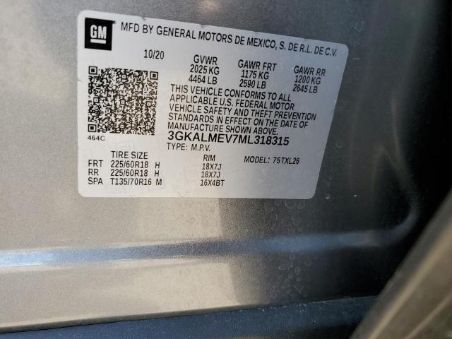 3GKALMEV7ML318315 GMC Terrain Sle