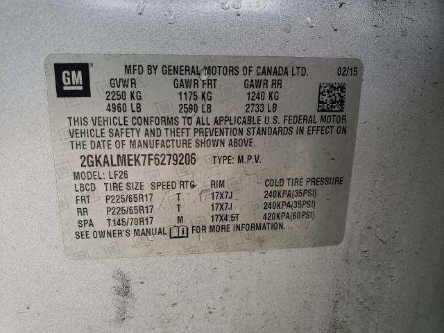 2GKALMEK7F6279206 GMC Terrain Sle