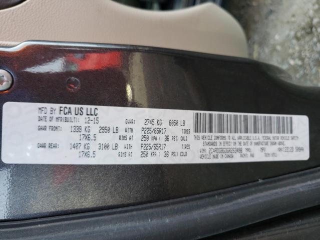 2C4RDGBG3GR263498 Dodge Grand Caravan Se