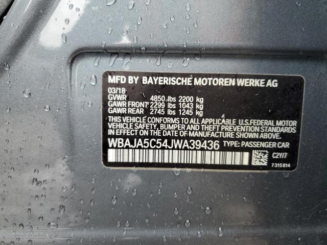WBAJA5C54JWA39436 BMW 530 I