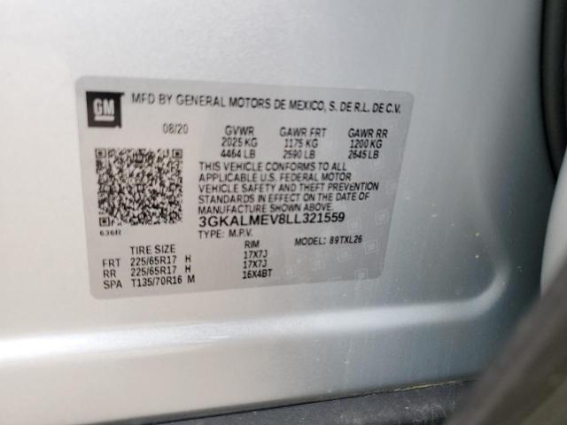3GKALMEV8LL321559 GMC Terrain Sle
