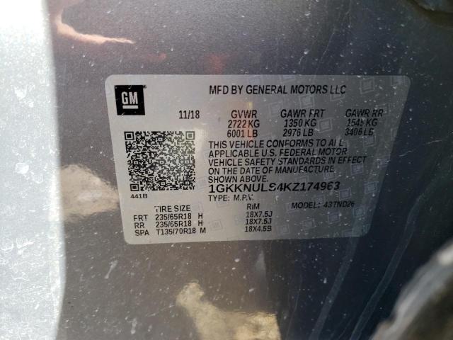 1GKKNULS4KZ174963 GMC Acadia Slt-1