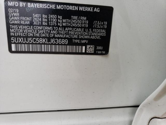 5UXUJ5C58KLJ63689 BMW X4 M40i