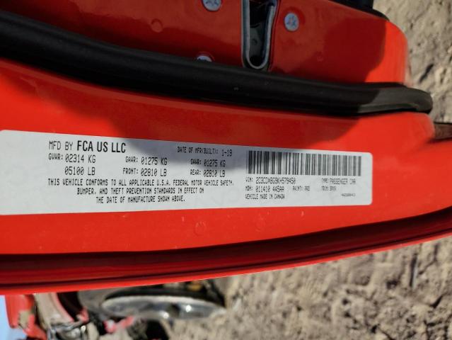 2C3CDXBG9KH579450 Dodge Charger Sxt