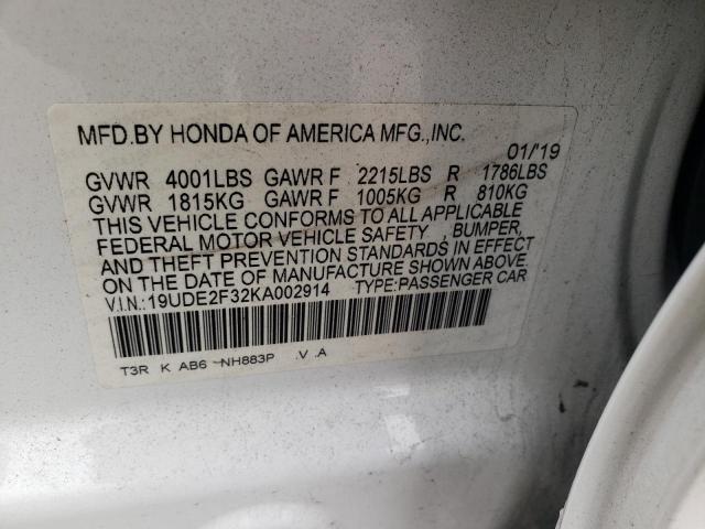 19UDE2F32KA002914 Acura ILX