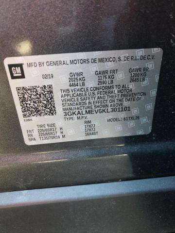 3GKALMEV6KL301101 GMC Terrain Sle