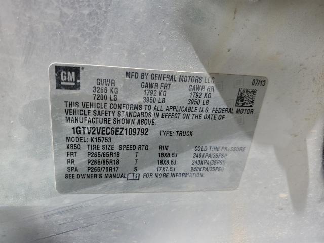 1GTV2VEC6EZ109792 GMC Sierra K1500 Slt