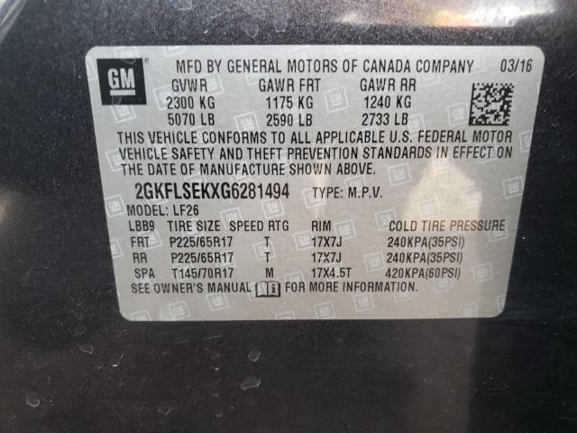 2GKFLSEKXG6281494 GMC Terrain Sle
