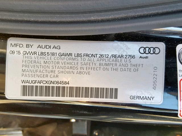WAUGFAFCXGN084584 Audi A6 Premium Plus