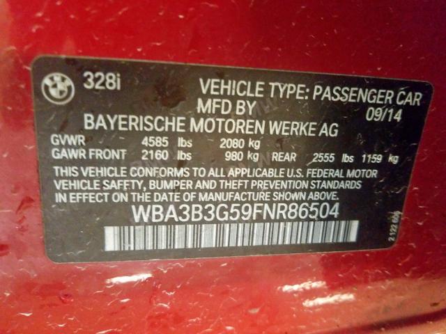 WBA3B3G59FNR86504 BMW 328 XI