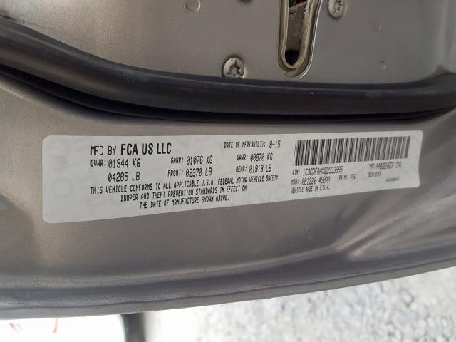 1C3CDFAAXGD533895 Dodge DART SE