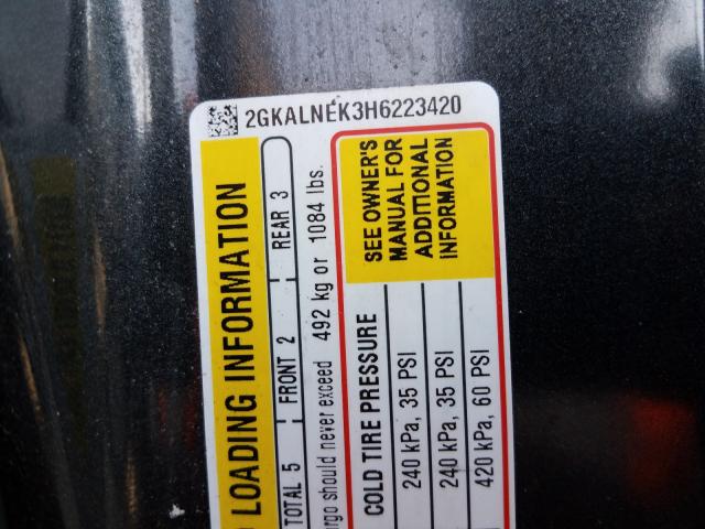 2GKALNEK3H6223420 GMC Terrain Sle