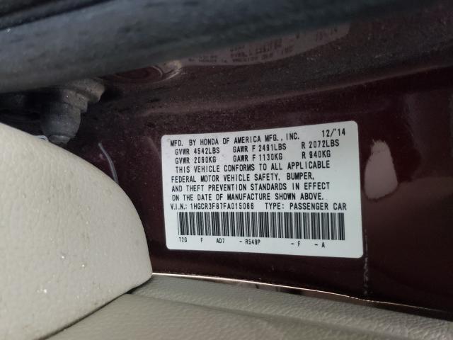 1HGCR3F87FA015066 Honda ACCORD EXL