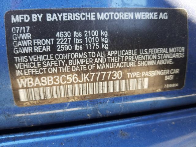 WBA8B3C56JK777730 BMW 340 I